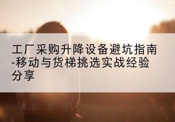 沙坪坝区移动式升降机怎么选-工厂采购升降设备避坑指南-移动与货梯挑选实战经验分享